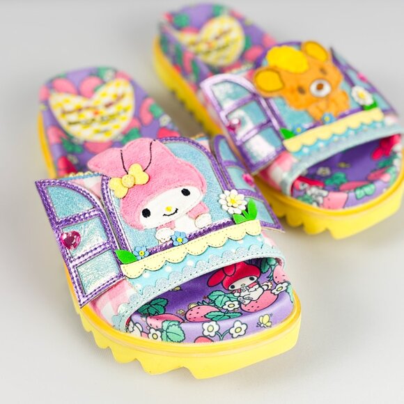 Irregular Choice x Sanrio Will You Be My Friend Slides My Melody Cinnamoroll - Picture 1 of 9